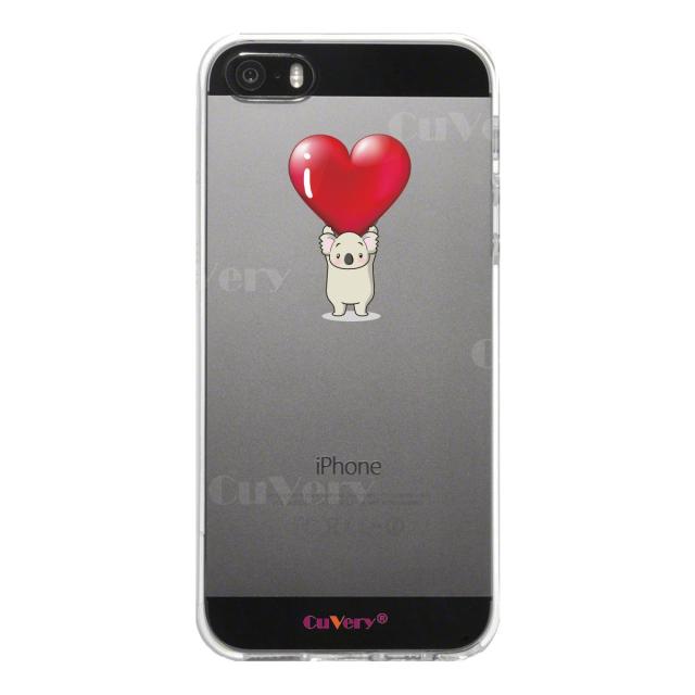 iPhone5 iPhone5s ケース クリア コアラ ハート 重量挙げ スマホケース ハード スマホケース ハード 送料無料-1