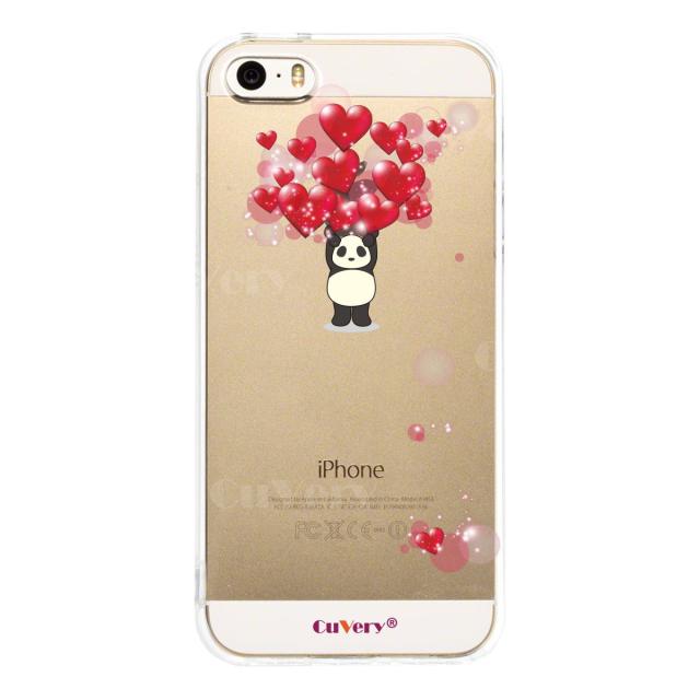 iPhone5 iPhone5s ケース クリア パンダ ハート いっぱい 重量挙げ 並感 スマホケース ハード スマホケース ハード 送料無料-2