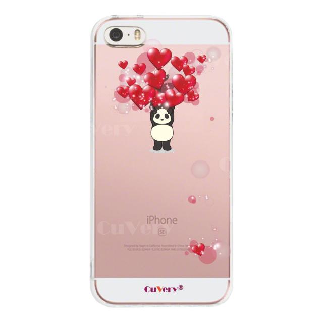 iPhone5 iPhone5s ケース クリア パンダ ハート いっぱい 重量挙げ 並感 スマホケース ハード スマホケース ハード 送料無料-3