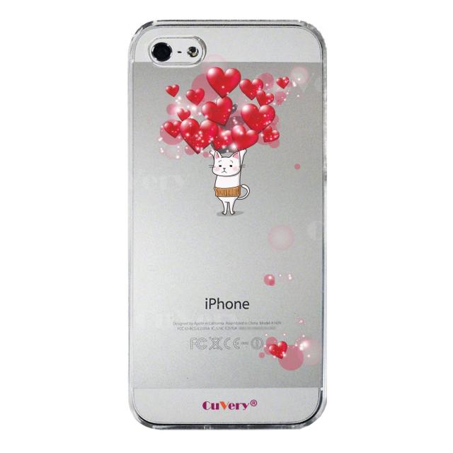 iPhone5 iPhone5s ケース クリア 猫 ネコ にゃんこ 腹巻 ハートいっぱい スマホケース ハード スマホケース ハード 送料無料-4