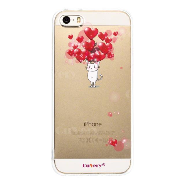 iPhone5 iPhone5s ケース クリア 猫 ネコ にゃんこ ハートいっぱい スマホケース ハード スマホケース ハード 送料無料-2