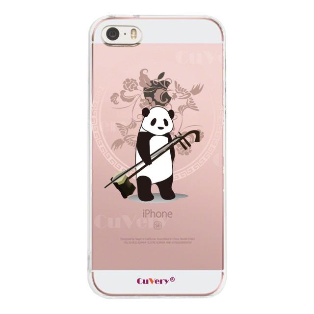 iPhone5 iPhone5s ケース クリア だれパンダ 二胡 スマホケース ハード スマホケース ハード 送料無料-1