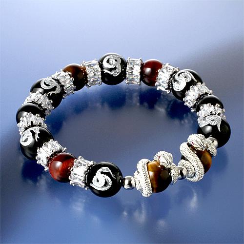 双頭蛇の守護ブレスへびの皮お守り付き 送料無料-1