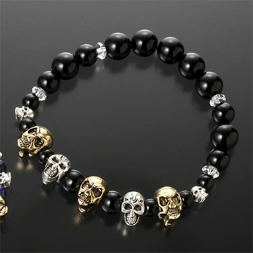 どくろパワー天然石ブレス ミラクル パワーカード付き 送料無料-2