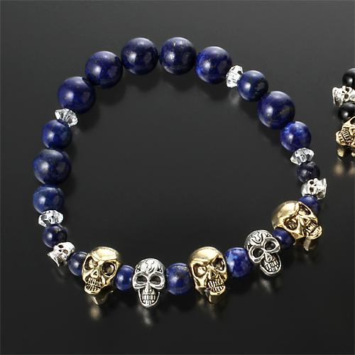 どくろパワー天然石ブレス ミラクル パワーカード付き 送料無料-3