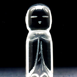 白水晶のお地蔵さん 白水晶地蔵菩薩 水晶認定書付き 送料無料-1