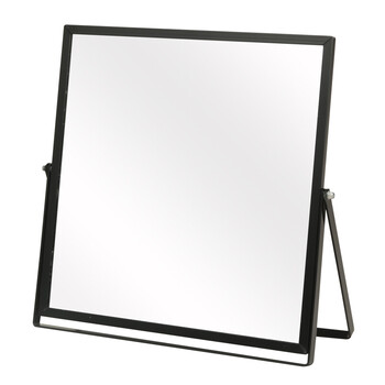 清潔感のあるアルミフレーム卓上ミラー Lサイズ 送料無料-2