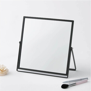 清潔感のあるアルミフレーム卓上ミラー Lサイズ 送料無料-7