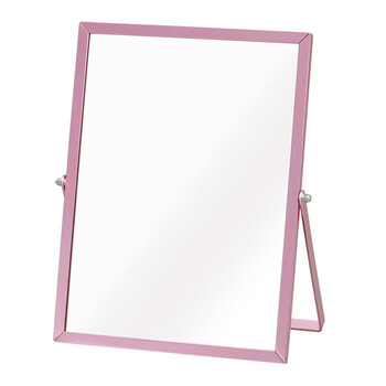 清潔感のあるアルミフレーム卓上ミラー Mサイズ 送料無料-1