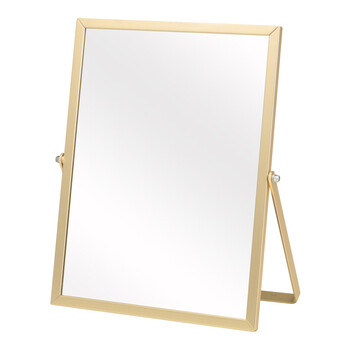 清潔感のあるアルミフレーム卓上ミラー Mサイズ 送料無料-3