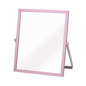 清潔感のあるアルミフレーム卓上ミラー Sサイズ 送料無料-1