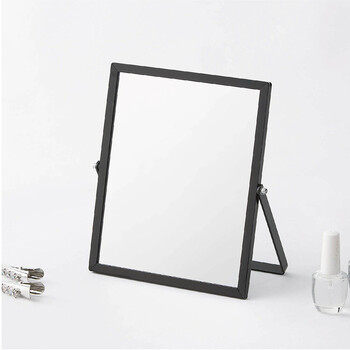 清潔感のあるアルミフレーム卓上ミラー Sサイズ 送料無料-6