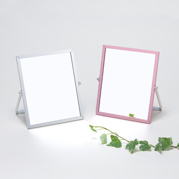 清潔感のあるアルミフレーム卓上ミラー Sサイズ 送料無料-7