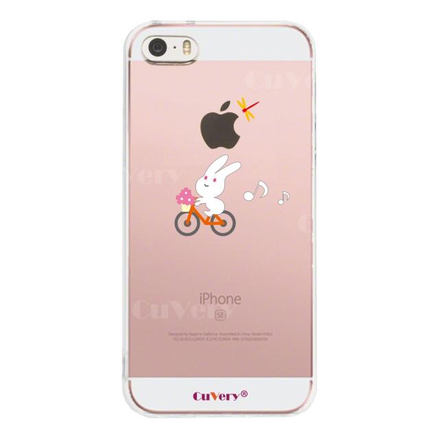 iPhone5 iPhone5s ケース クリア チャリ うさぎ ラビット ぴょんぴょん スマホケース ハード スマホケース ハード 送料無料-2
