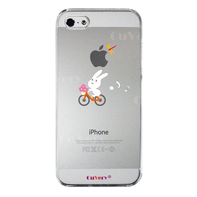 iPhone5 iPhone5s ケース クリア チャリ うさぎ ラビット ぴょんぴょん スマホケース ハード スマホケース ハード 送料無料-3