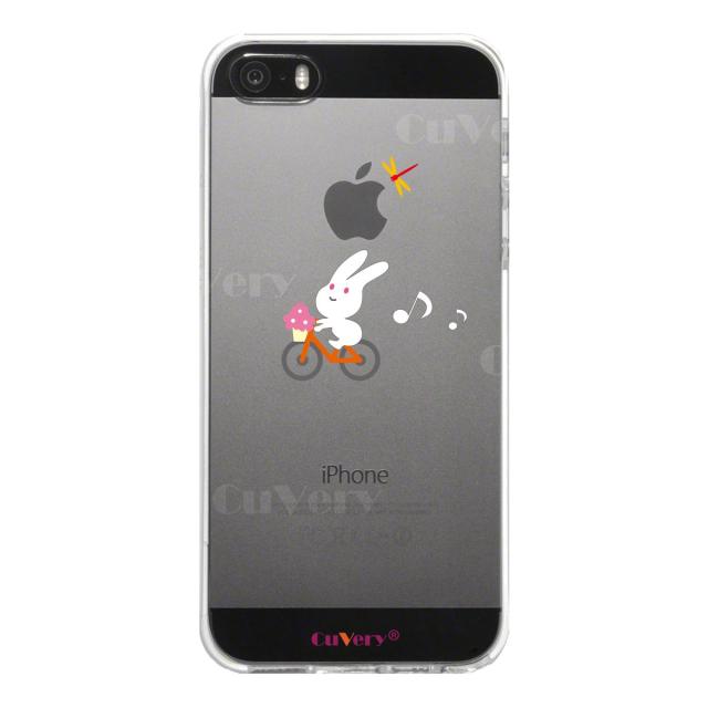 iPhone5 iPhone5s ケース クリア チャリ うさぎ ラビット ぴょんぴょん スマホケース ハード スマホケース ハード 送料無料-4