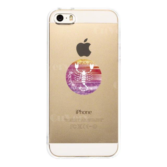 iPhone5 iPhone5s ケース クリア 星座 さそり座 蠍座 Scorpius スマホケース ハード スマホケース ハード 送料無料-1