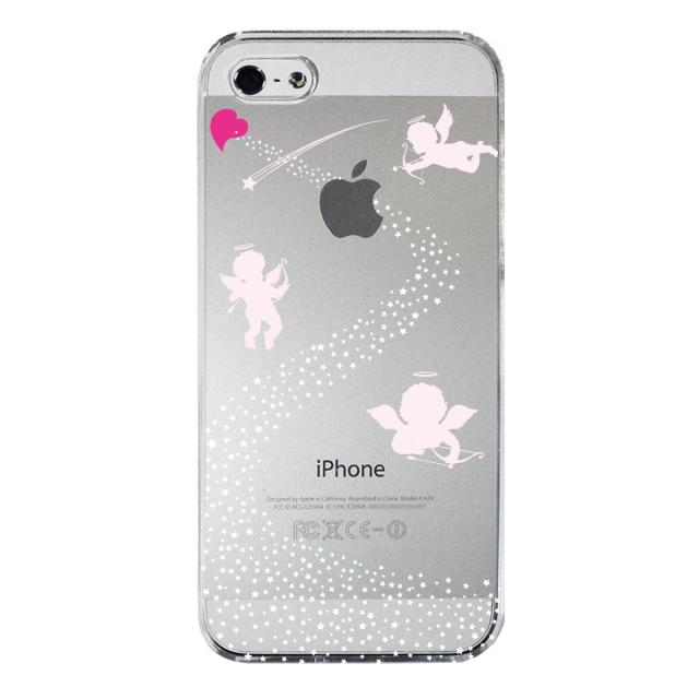 iPhone5 iPhone5s ケース クリア 天の川 ハート エンジェル スマホケース ハード スマホケース ハード 送料無料-3