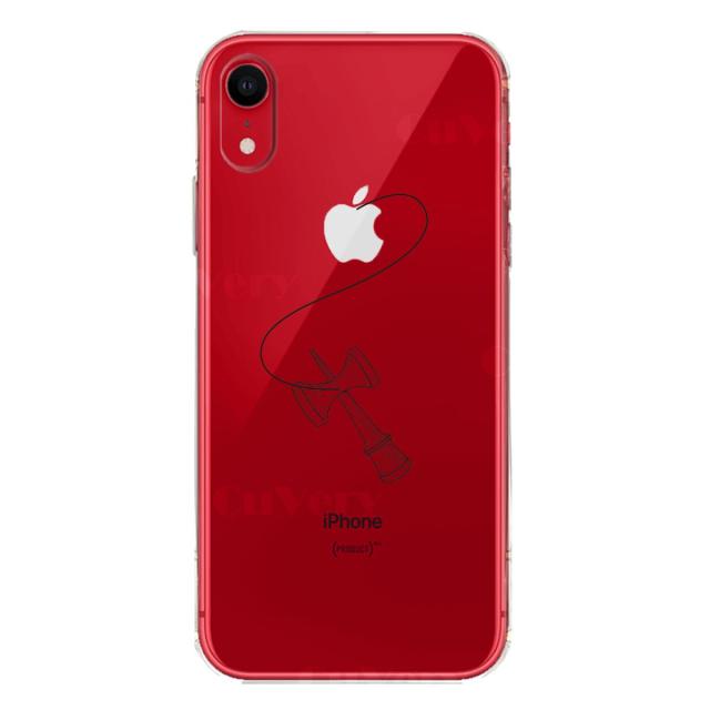 iPhoneXR ケース クリア ソフト けん玉 2 スマホケース ワイヤレス充電対応 ソフトスマホケース 送料無料-6