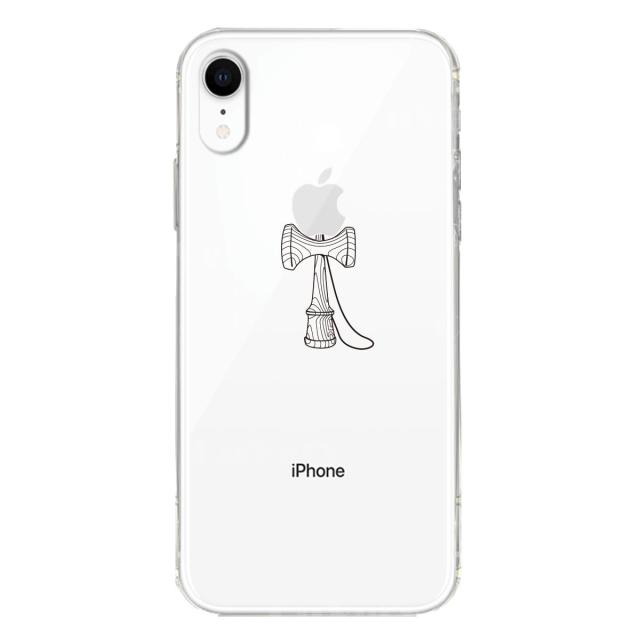 iPhoneXR ケース クリア ソフト けん玉 スマホケース ワイヤレス充電対応 ソフトスマホケース 送料無料-1