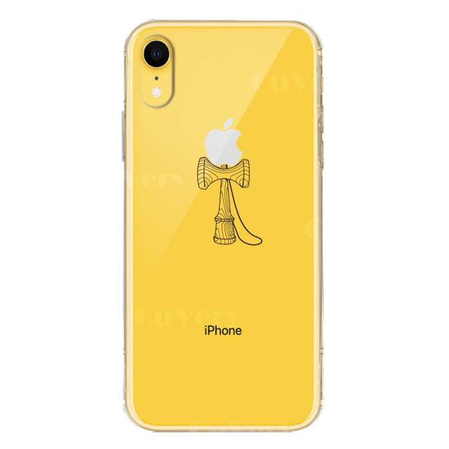 iPhoneXR ケース クリア ソフト けん玉 スマホケース ワイヤレス充電対応 ソフトスマホケース 送料無料-3