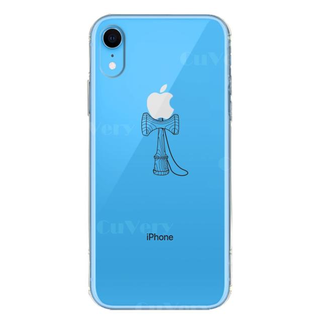 iPhoneXR ケース クリア ソフト けん玉 スマホケース ワイヤレス充電対応 ソフトスマホケース 送料無料-4