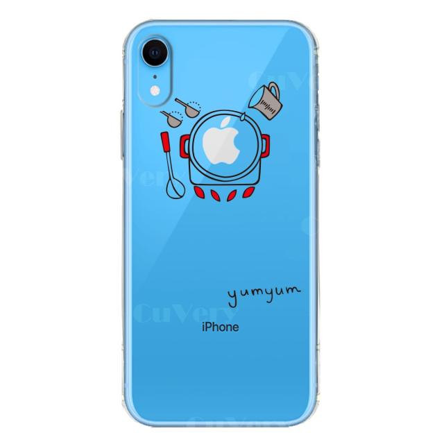 iPhoneXR ケース クリア ソフト yumyum 3 スマホケース ワイヤレス充電対応 ソフトスマホケース 送料無料-4