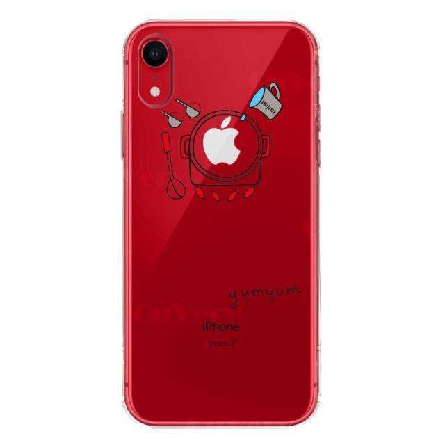 iPhoneXR ケース クリア ソフト yumyum 3 スマホケース ワイヤレス充電対応 ソフトスマホケース 送料無料-6