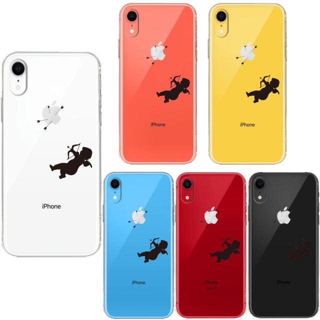 iPhoneXR ケース クリア ソフト キューピット スマホケース ワイヤレス充電対応 ソフトスマホケース 送料無料-0