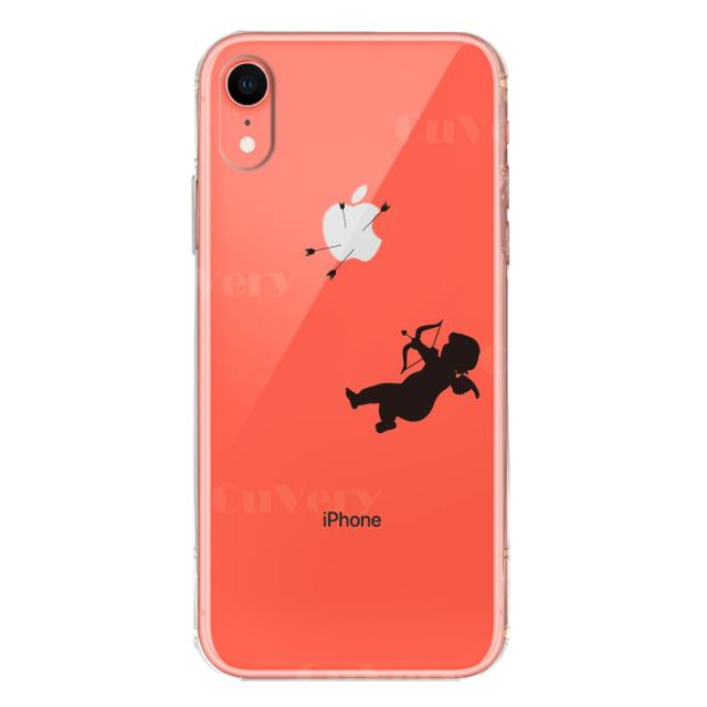 iPhoneXR ケース クリア ソフト キューピット スマホケース ワイヤレス充電対応 ソフトスマホケース 送料無料-2