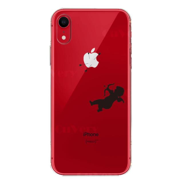 iPhoneXR ケース クリア ソフト キューピット スマホケース ワイヤレス充電対応 ソフトスマホケース 送料無料-6