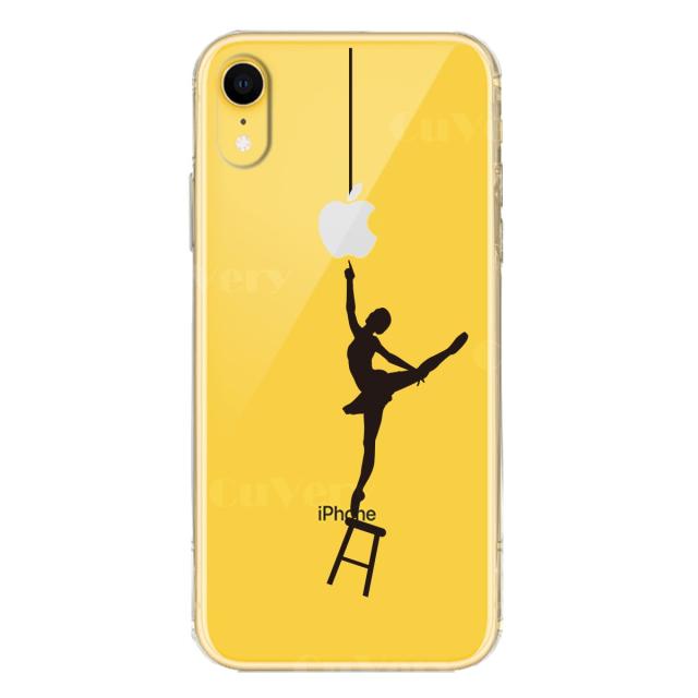 iPhoneXR ケース クリア ソフト バレエ スマホケース ワイヤレス充電対応 ソフトスマホケース 送料無料-3