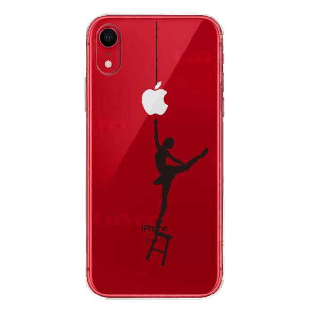 iPhoneXR ケース クリア ソフト バレエ スマホケース ワイヤレス充電対応 ソフトスマホケース 送料無料-6