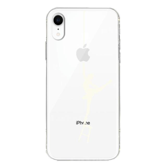 iPhoneXR ケース クリア ソフト バレエ ホワイト スマホケース ワイヤレス充電対応 ソフトスマホケース 送料無料-1