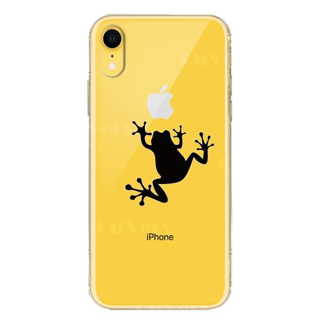 iPhoneXR ケース クリア ソフト カエル 蛙 スマホケース ワイヤレス充電対応 ソフトスマホケース 送料無料-3