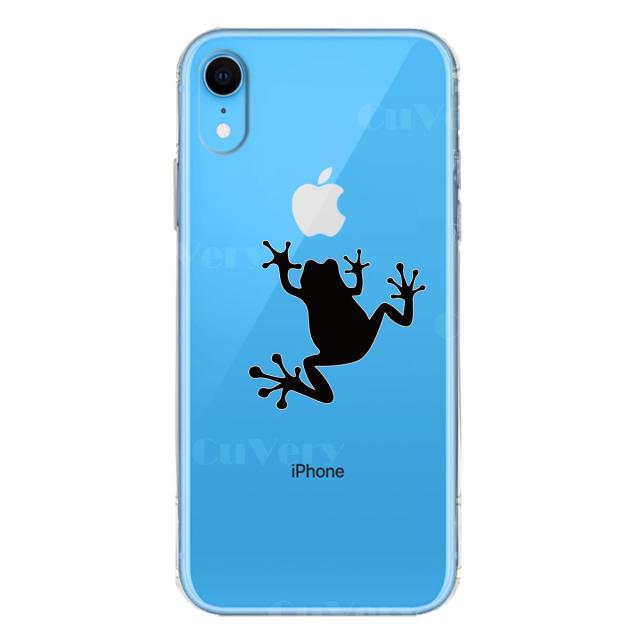 iPhoneXR ケース クリア ソフト カエル 蛙 スマホケース ワイヤレス充電対応 ソフトスマホケース 送料無料-4