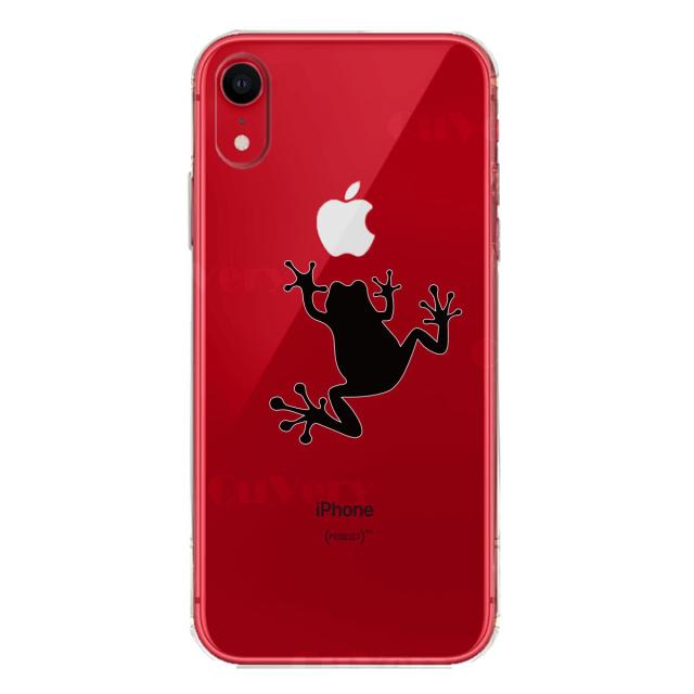 iPhoneXR ケース クリア ソフト カエル 蛙 スマホケース ワイヤレス充電対応 ソフトスマホケース 送料無料-6