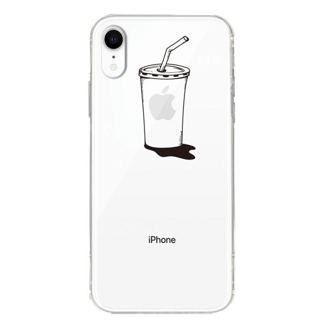 iPhoneXR ケース クリア ソフト アップルジュース スマホケース ワイヤレス充電対応 ソフトスマホケース 送料無料-1