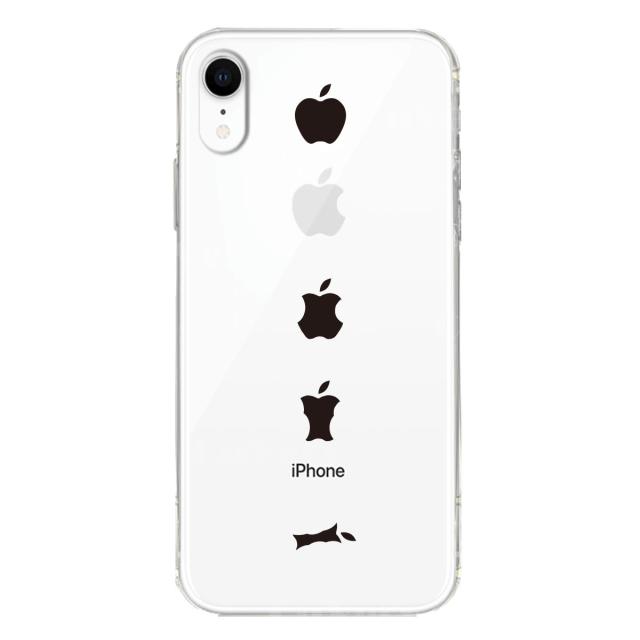 iPhoneXR ケース クリア ソフト 食べられるリンゴ スマホケース ワイヤレス充電対応 ソフトスマホケース 送料無料-1