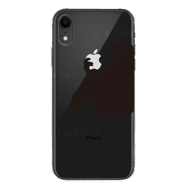 iPhoneXR ケース クリア ソフト ゴリラ 動物 スマホケース ワイヤレス充電対応 ソフトスマホケース 送料無料-5