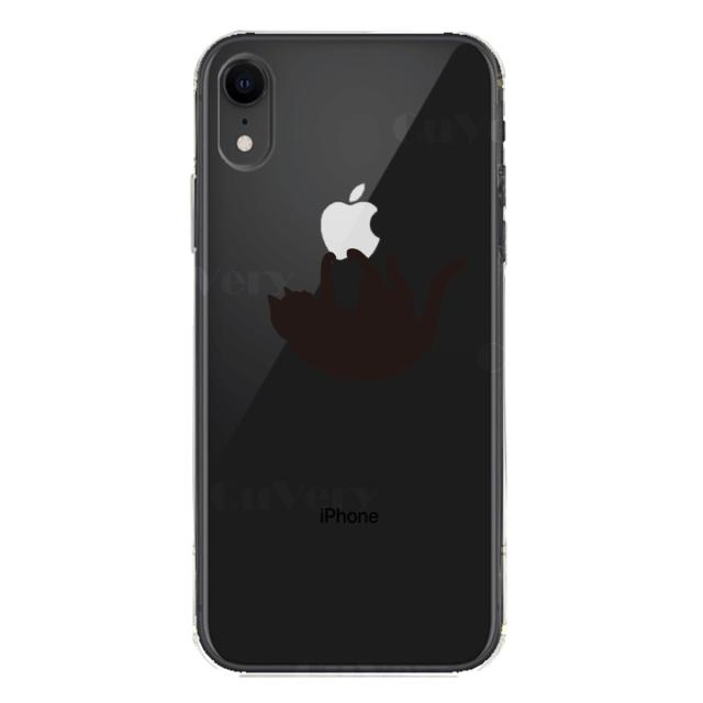 iPhoneXR ケース クリア ソフト ぶらさがりネコ スマホケース ワイヤレス充電対応 ソフトスマホケース 送料無料-5