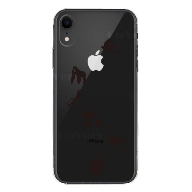 iPhoneXR ケース クリア ソフト 動物 しりとり スマホケース ワイヤレス充電対応 ソフトスマホケース 送料無料-5