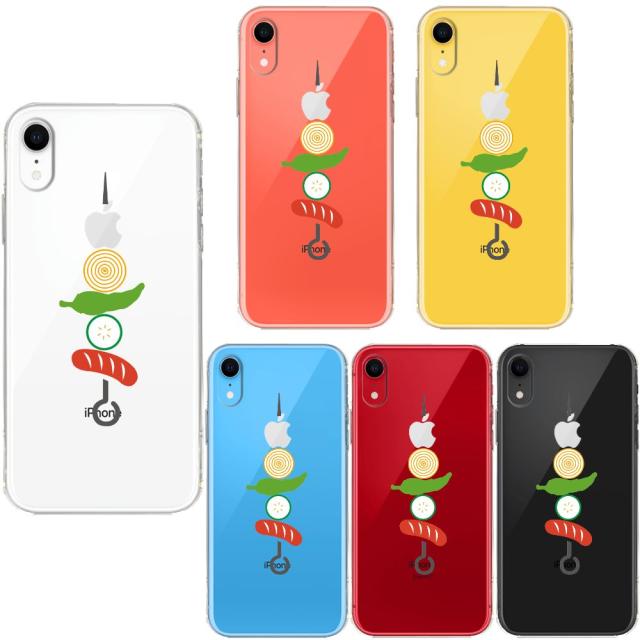 iPhoneXR ケース クリア ソフト BBQ バーベキュー スマホケース ワイヤレス充電対応 ソフトスマホケース 送料無料-0