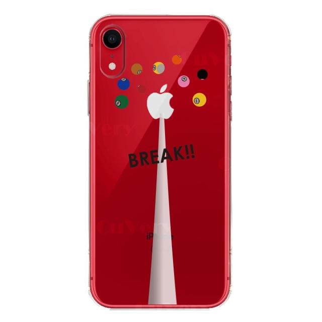 iPhoneXR ケース クリア ソフト ビリヤード スマホケース ワイヤレス充電対応 ソフトスマホケース 送料無料-6