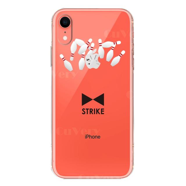 iPhoneXR ケース クリア ソフト ボウリング スマホケース ワイヤレス充電対応 ソフトスマホケース 送料無料-2
