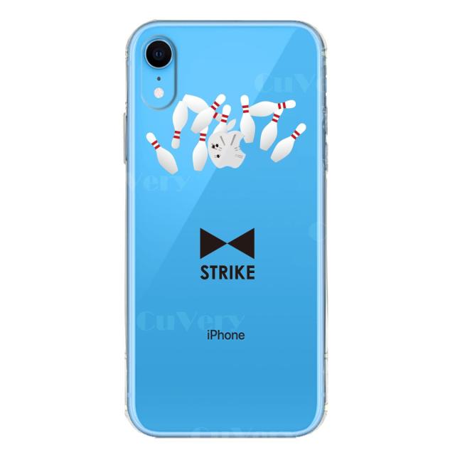 iPhoneXR ケース クリア ソフト ボウリング スマホケース ワイヤレス充電対応 ソフトスマホケース 送料無料-4