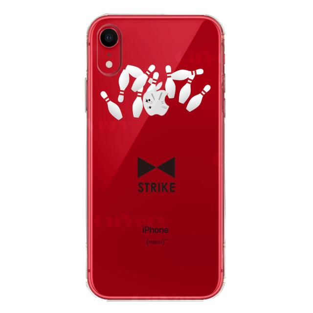 iPhoneXR ケース クリア ソフト ボウリング スマホケース ワイヤレス充電対応 ソフトスマホケース 送料無料-6