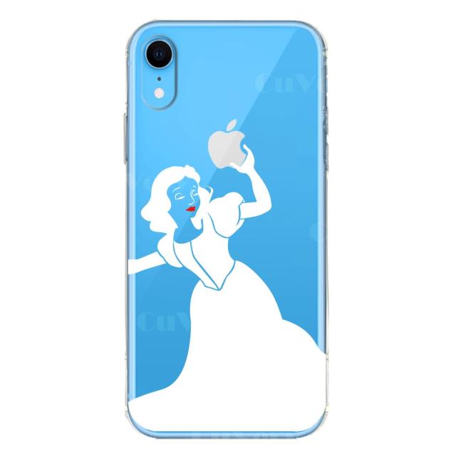iPhoneXR ケース クリア ソフト レディホワイト 白雪姫 スマホケース ワイヤレス充電対応 ソフトスマホケース 送料無料-4