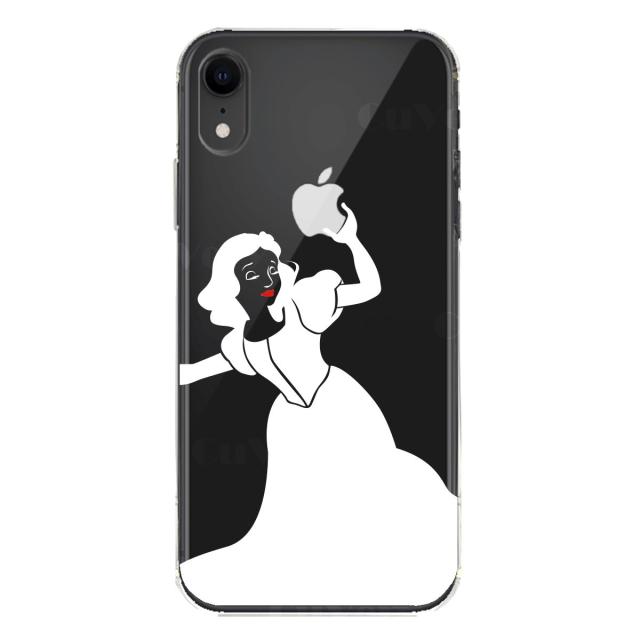 iPhoneXR ケース クリア ソフト レディホワイト 白雪姫 スマホケース ワイヤレス充電対応 ソフトスマホケース 送料無料-5