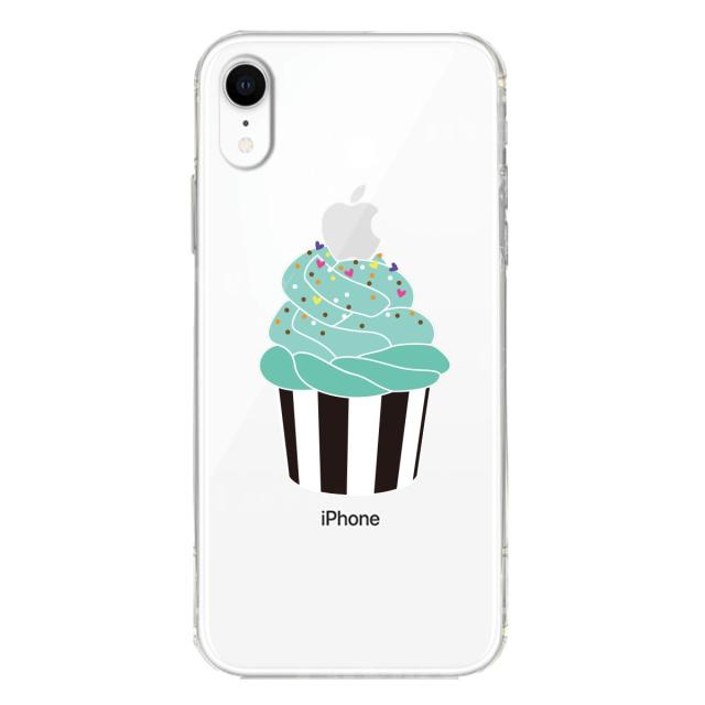 iPhoneXR ケース クリア ソフト カップケーキ スマホケース ワイヤレス充電対応 ソフトスマホケース 送料無料-1